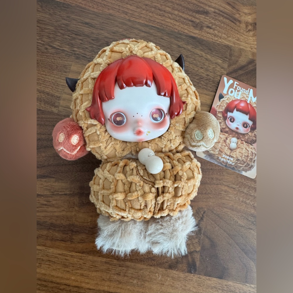 POP MART SKULLPANDA You Found Me Plush Doll Pendant Pranky Peanut - Picture 3 of 6